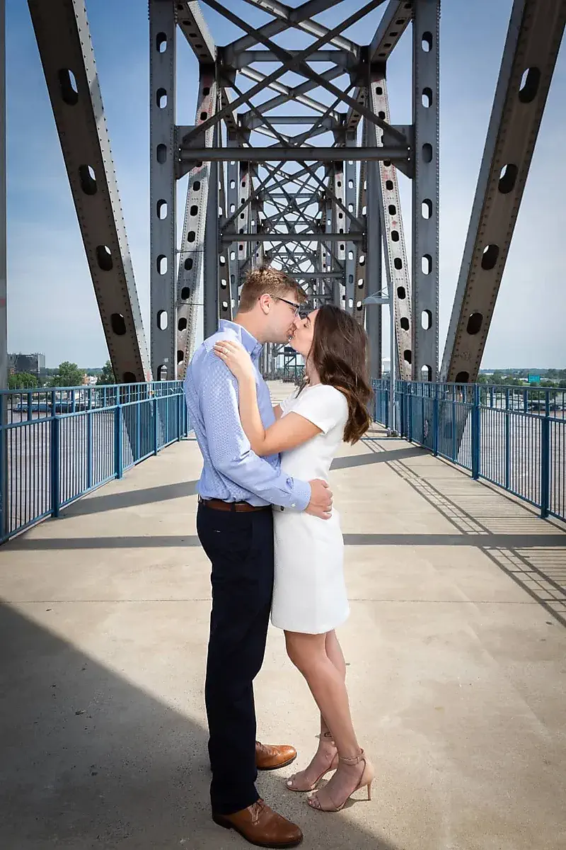 Engagement photography session in downtown Little Rock, Arkansas